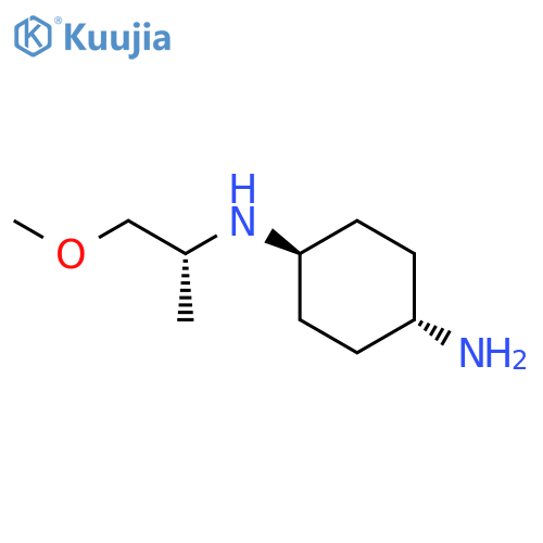 1,4-Cyclohexanediamine, N1-[(1R)-2-methoxy-1-methylethyl]-, trans-
 structure