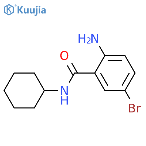 2-Amino-5-bromo-N-cyclohexylbenzamide structure