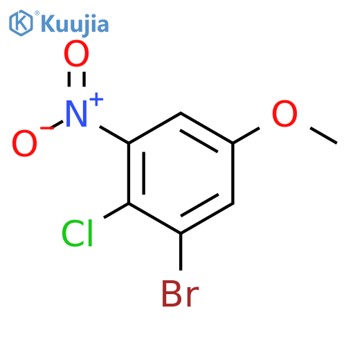 1-bromo-2-chloro-5-methoxy-3-nitrobenzene structure