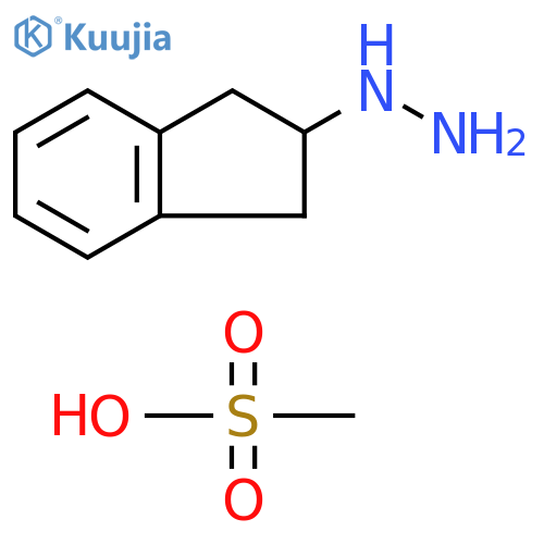 2,3-dihydro-1H-inden-2-ylhydrazine methanesulfonate structure