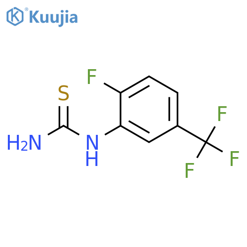 2-Fluoro-5-trifluoromethylphenylthiourea structure