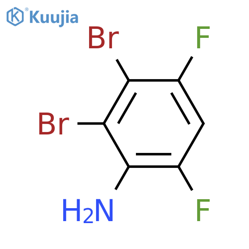 2,3-Dibromo-4,6-difluoroaniline structure