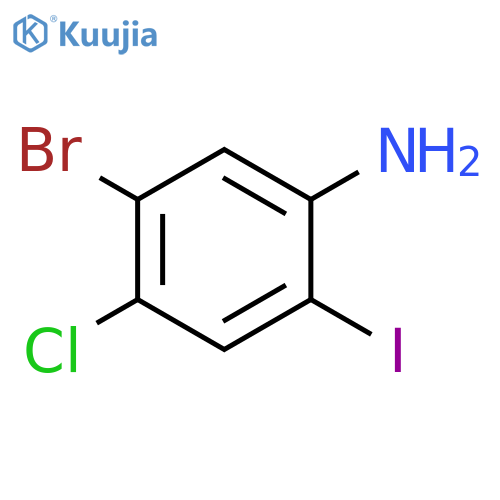 5-BROMO-4-CHLORO-2-IODOANILINE structure
