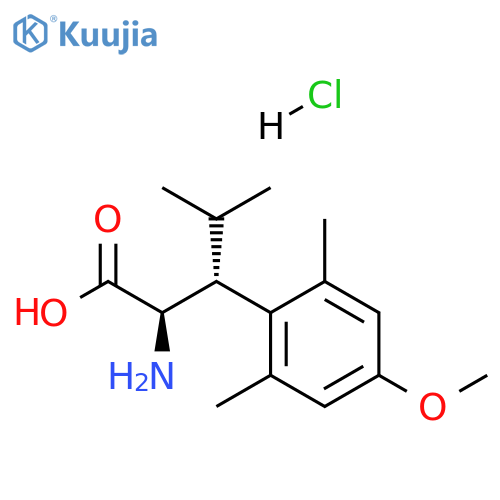 (2R,3R)-2-Amino-3-(4-methoxy-2,6-dimethylphenyl)-4-methylpentanoic acid hydrochloride structure
