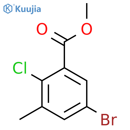 Methyl 5-bromo-2-chloro-3-methylbenzoate structure