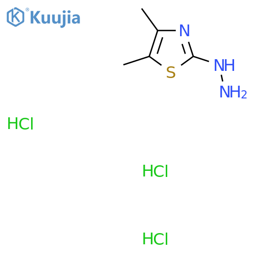 (4,5-dimethyl-1,3-thiazol-2-yl)hydrazine:trihydrochloride structure