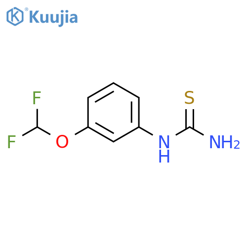 3-Difluoromethoxyphenylthiourea structure