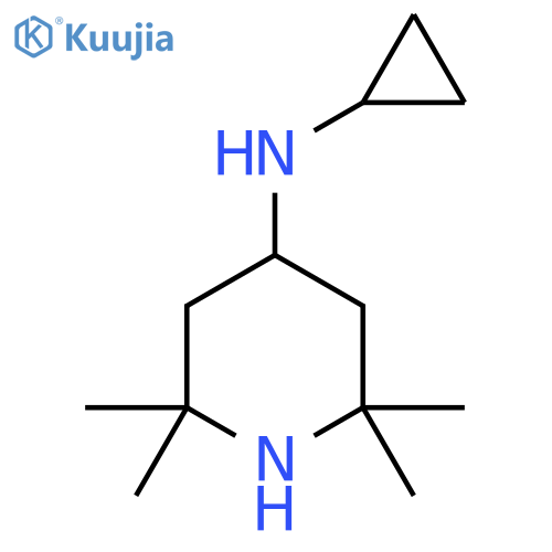 Cyclopropyl-(2,2,6,6-tetramethyl-piperidin-4-YL)-amine structure