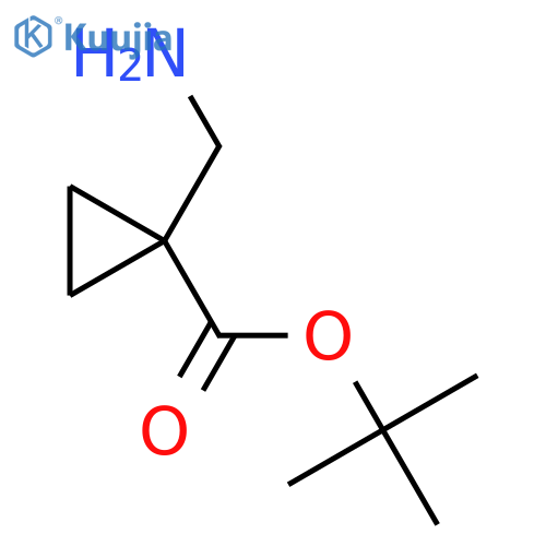 1-Aminomethyl-cyclopropanecarboxylic acid tert-butyl ester structure