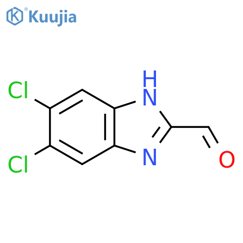 5,6-Dichloro-1H-benzoimidazole-2-carbaldehyde structure