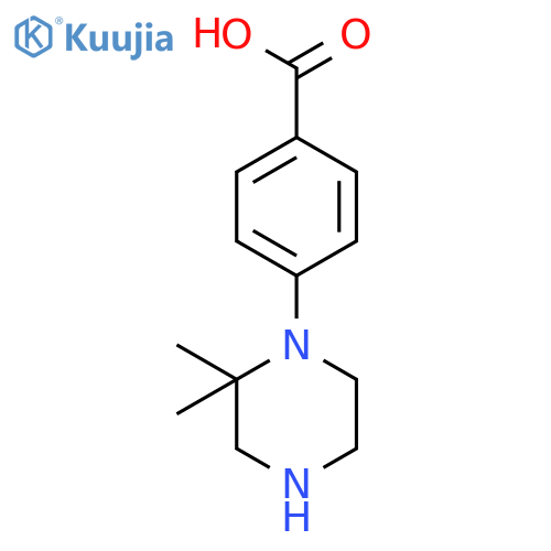 4-(2,2-dimethyl-1-piperazinyl)-Benzoic acid structure