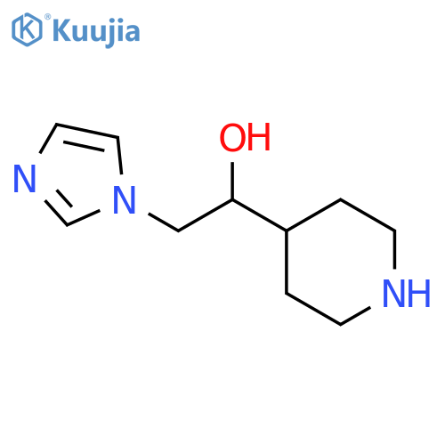 α-(1H-imidazol-1-ylmethyl)-4-Piperidinemethanol structure