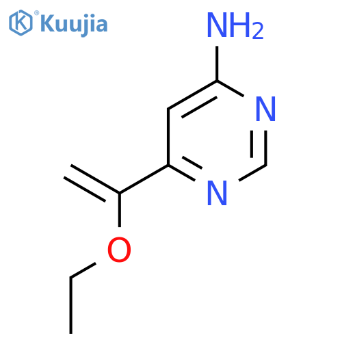 6-(1-Ethoxyethenyl)pyrimidin-4-amine structure