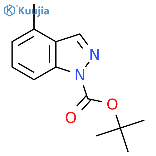 Tert-butyl 4-methyl-1H-indazole-1-carboxylate structure