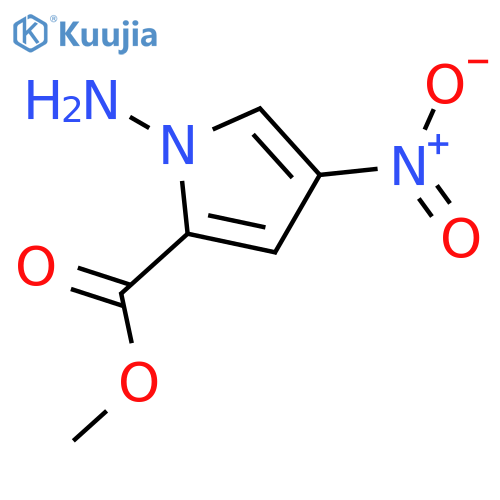 1-amino-4-nitro-1H-Pyrrole-2-carboxylic acid methyl ester structure