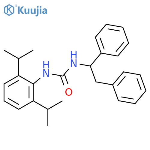 Urea,N-[2,6-bis(1-methylethyl)phenyl]-N'-(1,2-diphenylethyl)- structure