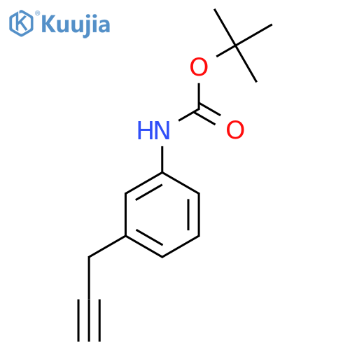tert-butyl N-3-(prop-2-yn-1-yl)phenylcarbamate structure