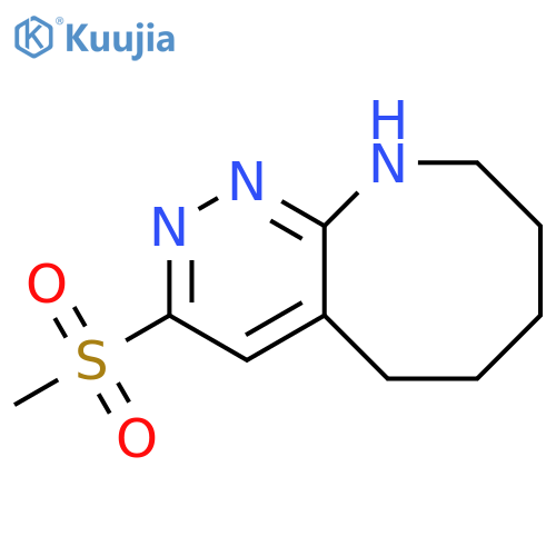 5,6,7,8,9,10-hexahydro-3-(methylsulfonyl)-Pyridazino[3,4-b]azocine structure