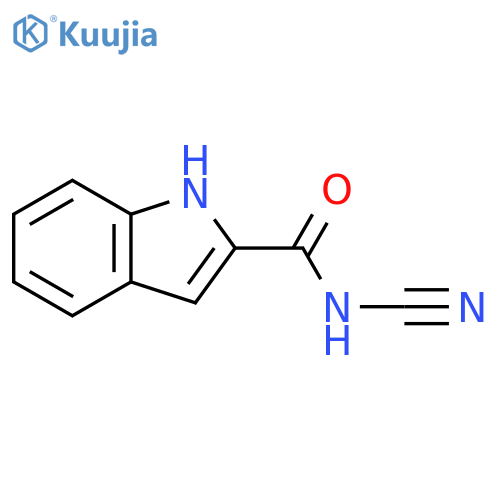 N-cyano-1H-Indole-2-carboxamide structure