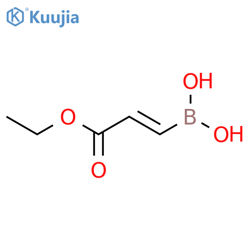 (3-ethoxy-3-oxoprop-1-en-1-yl)boronic acid structure