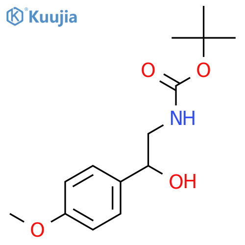 tert-Butyl (2-hydroxy-2-(4-methoxyphenyl)ethyl)carbamate structure