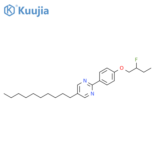 Pyrimidine, 5-decyl-2-[4-(2-fluorobutoxy)phenyl]- structure