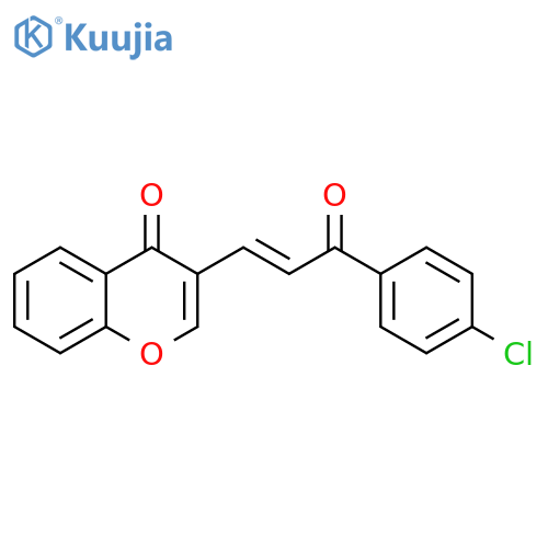 4H-1-Benzopyran-4-one, 3-[3-(4-chlorophenyl)-3-oxo-1-propenyl]-, (E)- structure