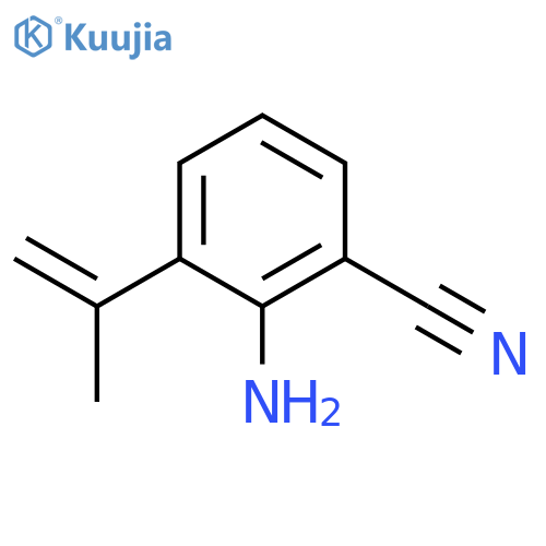 Benzonitrile, 2-amino-3-(1-methylethenyl)- structure