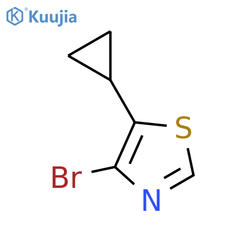 4-bromo-5-cyclopropyl-1,3-thiazole structure