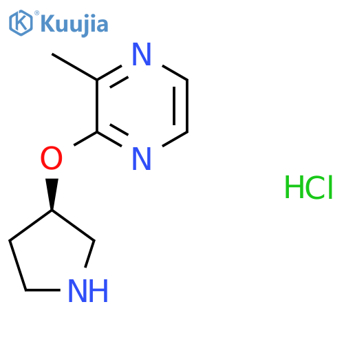 2-Methyl-3-((R)-pyrrolidin-3-yloxy)-pyrazine hydrochloride structure