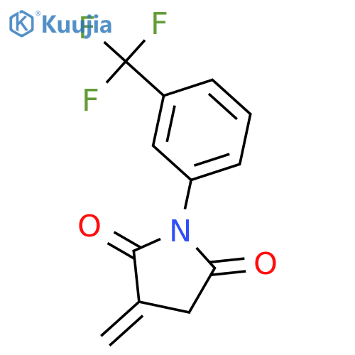2,5-Pyrrolidinedione, 3-methylene-1-[3-(trifluoromethyl)phenyl]- structure