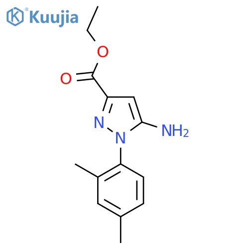 Ethyl 5-amino-1-(2,4-dimethylphenyl)-1H-pyrazole-3-carboxylate structure