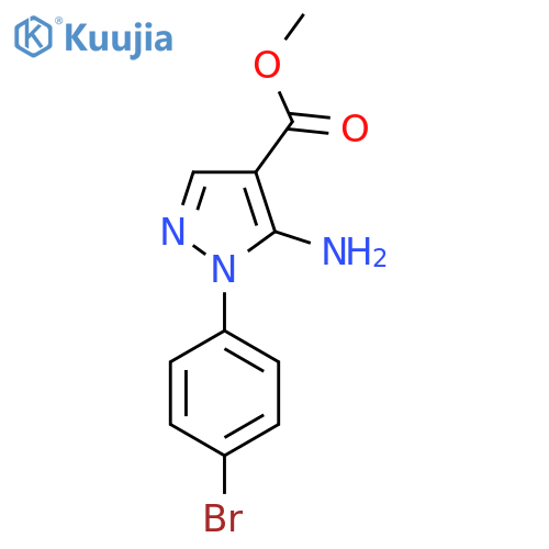 Methyl 5-amino-1-(4-bromophenyl)-1H-pyrazole-4-carboxylate structure