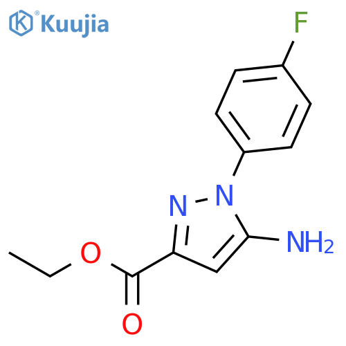 Ethyl 5-amino-1-(4-fluorophenyl)-1H-pyrazole-3-carboxylate structure