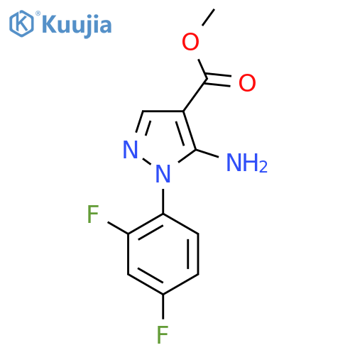 Methyl 5-amino-1-(2,4-difluorophenyl)-1H-pyrazole-4-carboxylate structure