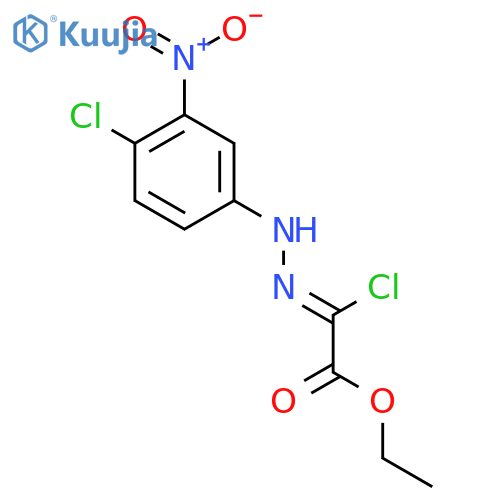 Ethyl (2Z)-2-chloro-2-[2-(4-chloro-3-nitrophenyl)hydrazin-1-ylidene]acetate structure