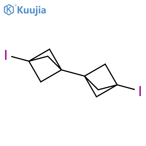 1-iodo-3-{3-iodobicyclo[1.1.1]pentan-1-yl}bicyclo[1.1.1]pentane structure