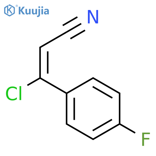 (Z)-3-Chloro-3-(4-fluorophenyl)acrylonitrile structure
