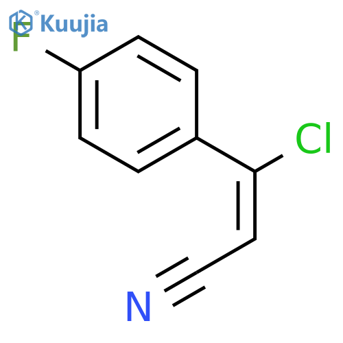 3-chloro-3-(4-fluorophenyl)prop-2-enenitrile structure