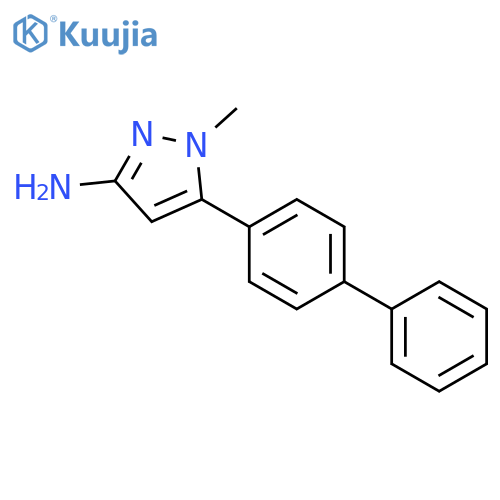 1H-Pyrazol-3-amine, 5-[1,1'-biphenyl]-4-yl-1-methyl- structure