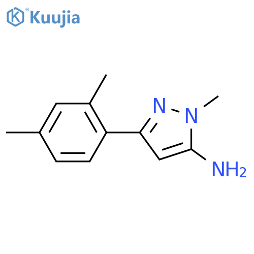 3-(2,4-dimethylphenyl)-1-methyl-1H-pyrazol-5-amine structure