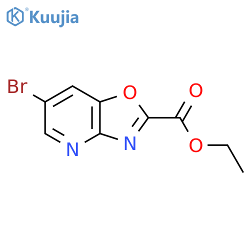 Ethyl 6-bromo-[1,3]oxazolo[4,5-b]pyridine-2-carboxylate structure