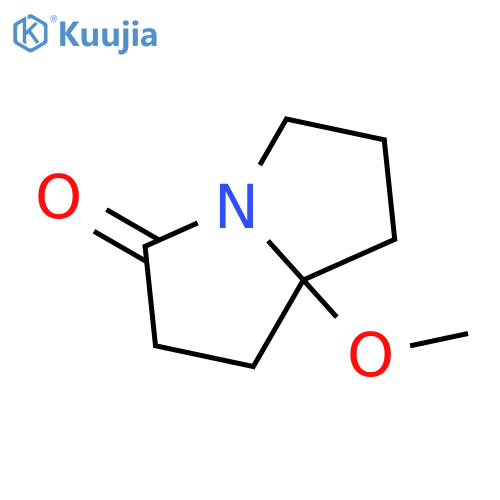 hexahydro-7a-methoxy-3H-pyrrolizin-3-one structure