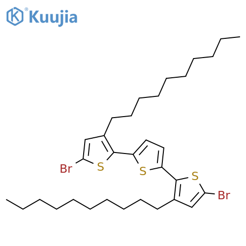 5,5''-dibromo-3,3''-didecyl-2,2':5',2''-terthiophene structure