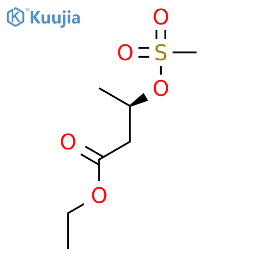 Butanoic acid, 3-[(methylsulfonyl)oxy]-, ethyl ester, (3R)- structure