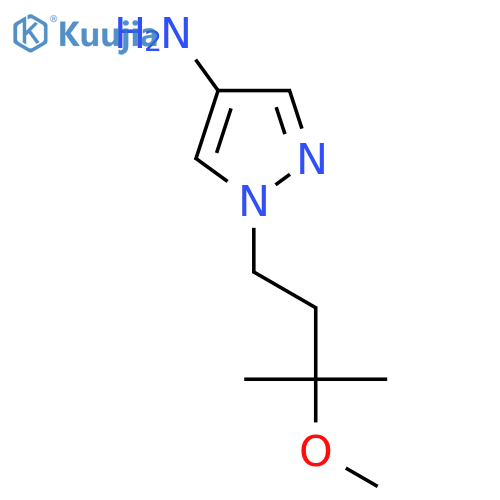 1-(3-methoxy-3-methylbutyl)-1H-pyrazol-4-amine structure