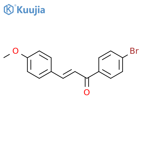 (2E)-1-(4-bromophenyl)-3-(4-methoxyphenyl)prop-2-en-1-one structure