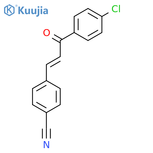 Benzonitrile, 4-[(1E)-3-(4-chlorophenyl)-3-oxo-1-propenyl]- structure