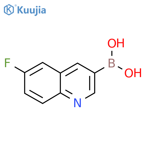 (6-Fluoroquinolin-3-yl)boronic acid structure
