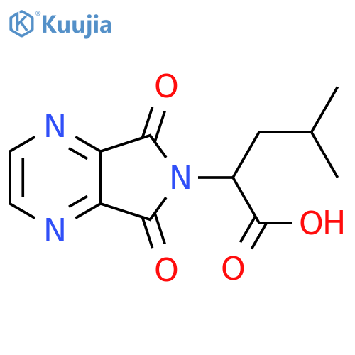 6H-Pyrrolo[3,4-b]pyrazine-6-acetic acid, 5,7-dihydro-α-(2-methylpropyl)-5,7-dioxo- structure